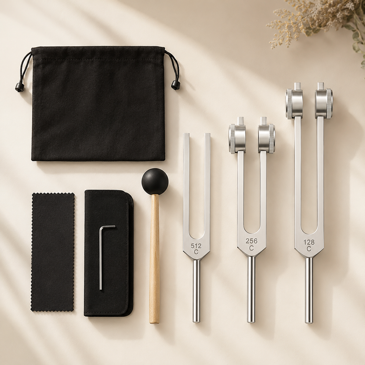 Resonance Tuning Fork Kit – 128Hz, 256Hz & 512Hz